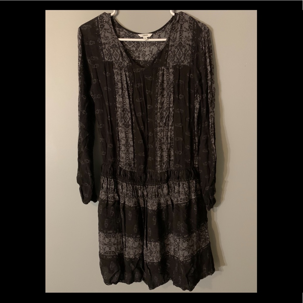 Long Sleeve Dress with Ruffled Shirt